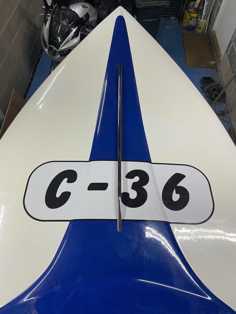 Winning powerboat features Timeless's flat-sided oval tubing as safety rail on deck