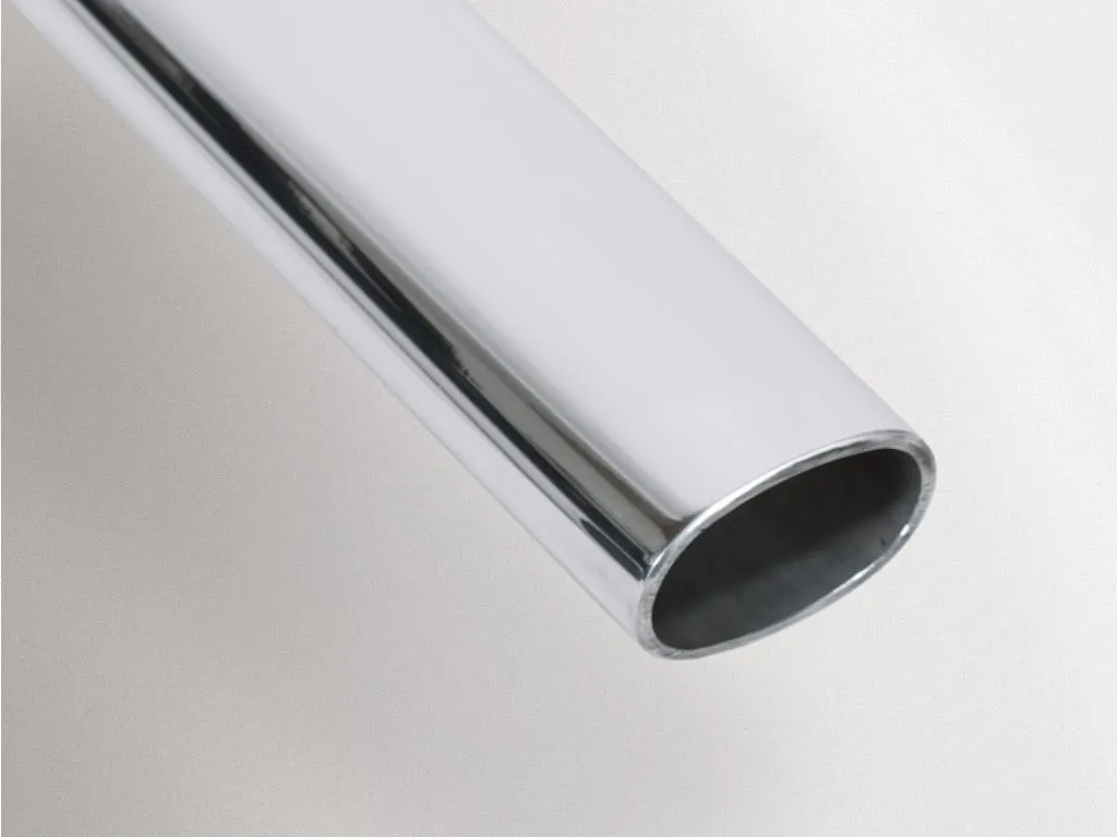 Hochglanzpolierte Aluminium-Ovalrohre