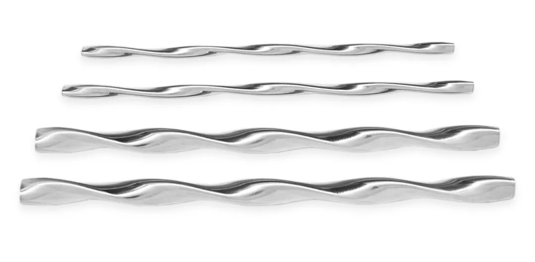 tubo ovale ritorto in acciaio inox