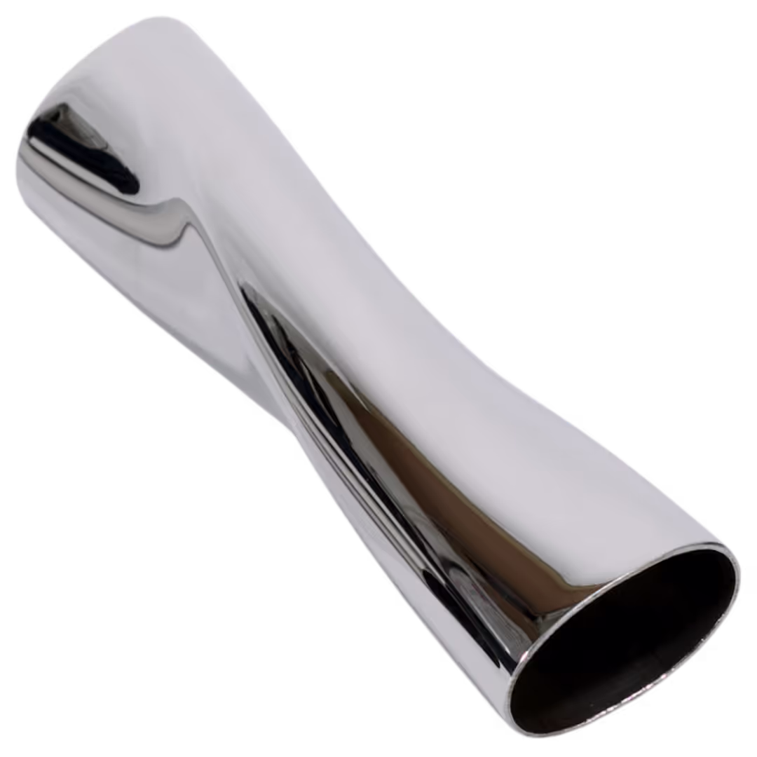 Tube ovale torsadé en acier inoxydable