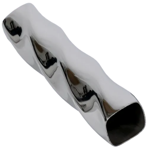 Tube carré torsadé en acier inoxydable